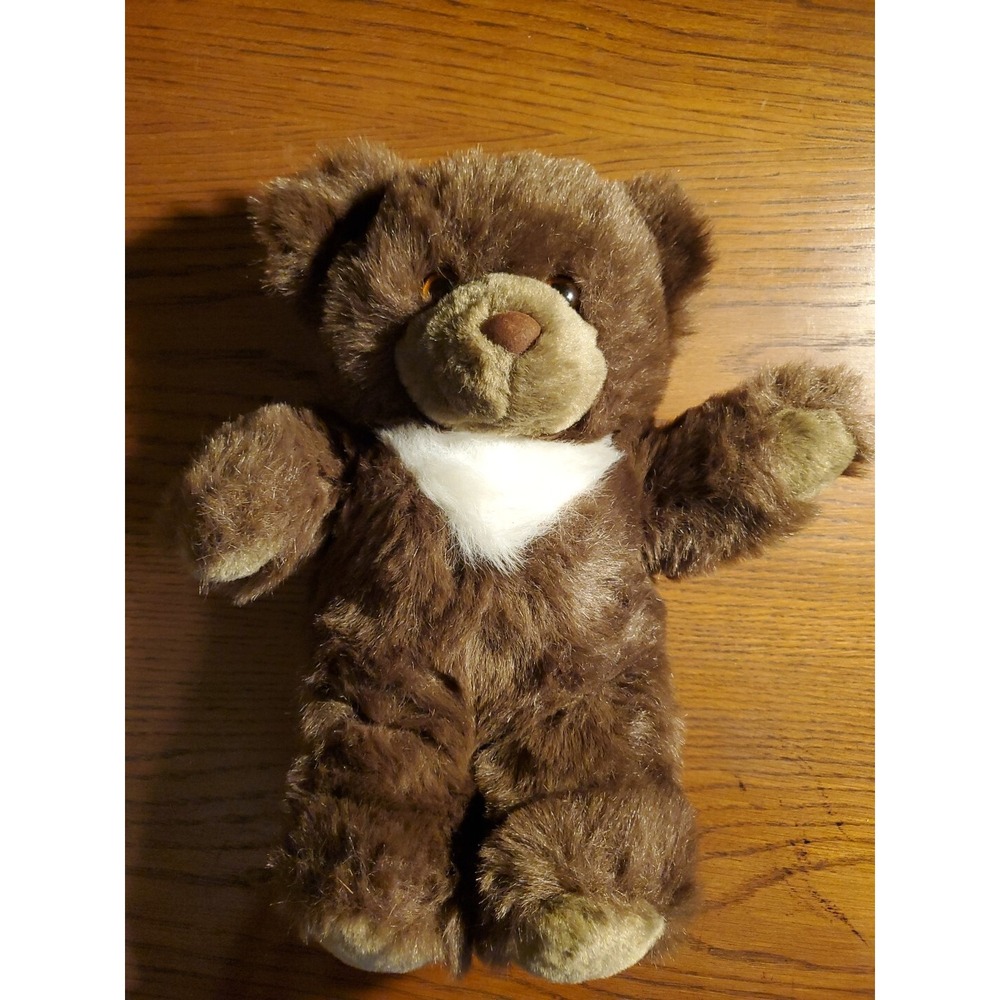 VINTAGE Lemonwood Asia Brown‎ Teddy Bear Plush Stuffed Animal Toy 13" Fluffy